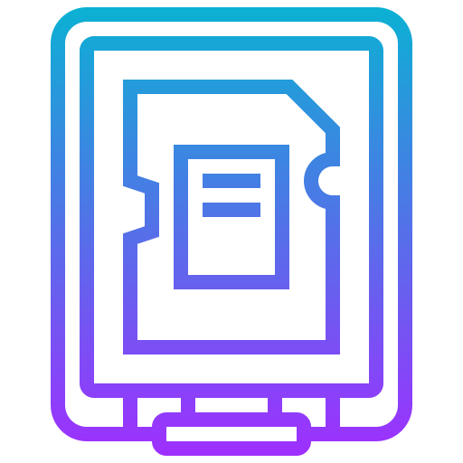 Memory card Meticulous Gradient icon