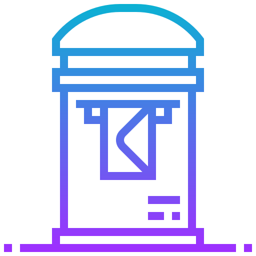 skrzynka pocztowa Meticulous Gradient ikona