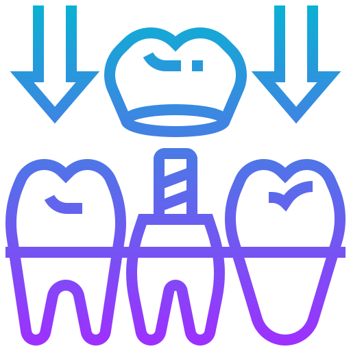 歯冠 Meticulous Gradient icon