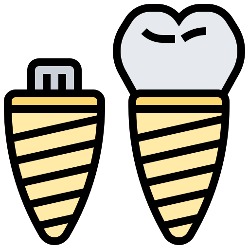 歯科インプラント Meticulous Lineal Color icon