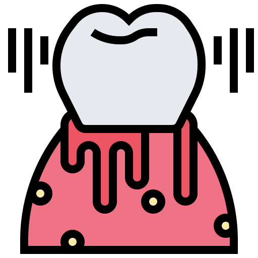 歯肉炎 Meticulous Lineal Color icon