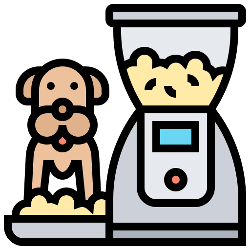 Pet feeder Meticulous Lineal Color icon