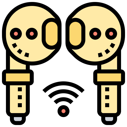 Earbuds Meticulous Lineal Color icon