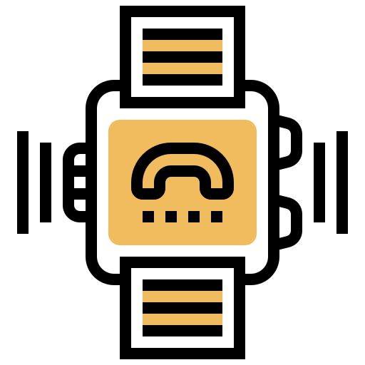 Smartwatch Meticulous Yellow shadow icon