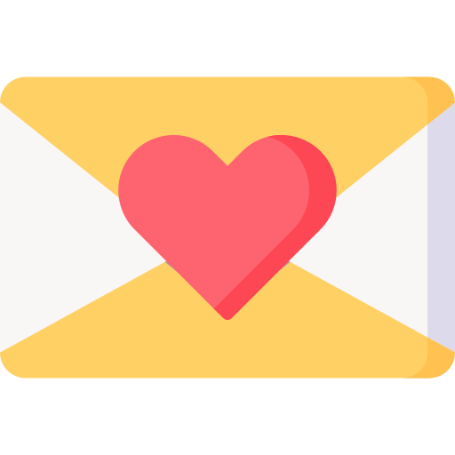 list miłosny Special Flat ikona