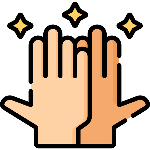 High five Special Lineal color icon