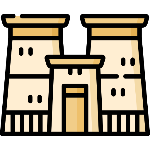 Świątynia luksorska Special Lineal color ikona