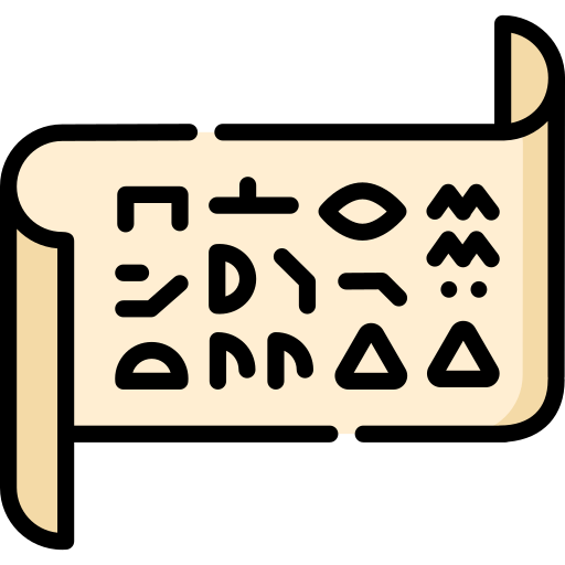 hiéroglyphe Special Lineal color Icône