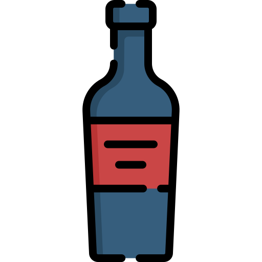 bottiglia di vino Special Lineal color icona