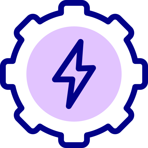 에너지 Detailed Mixed Lineal color icon