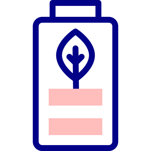 ekologiczna bateria Detailed Mixed Lineal color ikona