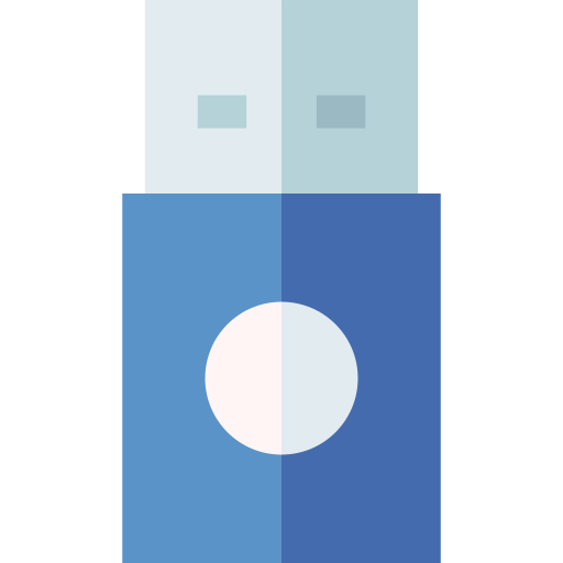 Pen drive Basic Straight Flat icon