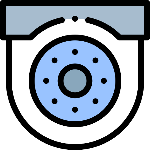 Cctv Detailed Rounded Lineal color icon