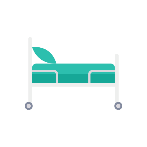 krankenhausbett Dinosoft Flat icon