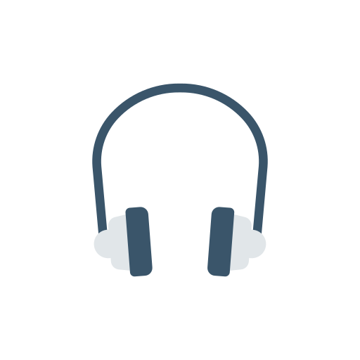 Headphones Dinosoft Flat icon