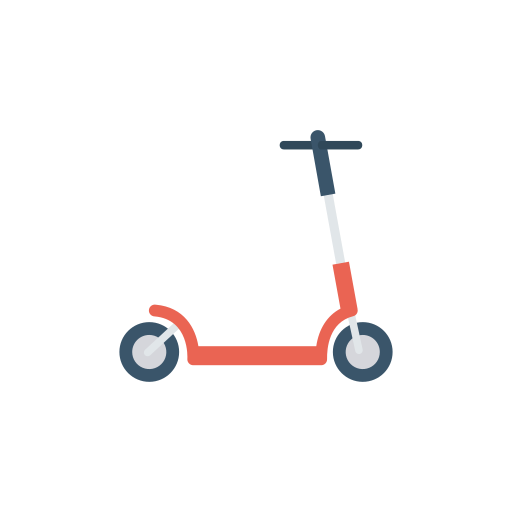 scooter Dinosoft Flat Icône