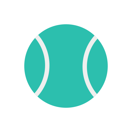 Tennis ball Dinosoft Flat icon