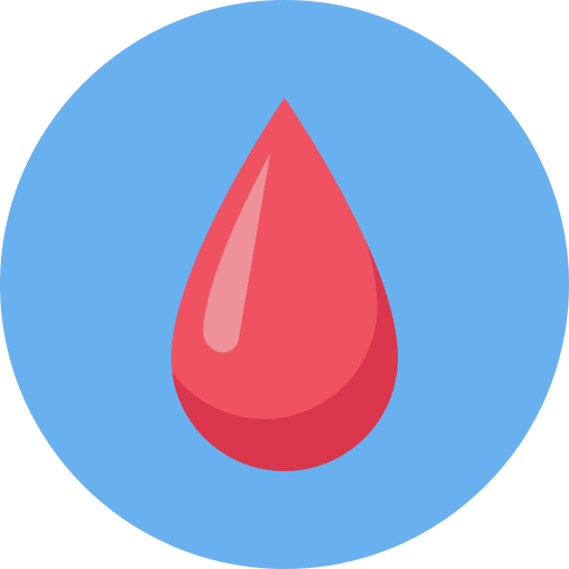 donación de sangre Dinosoft Circular icono