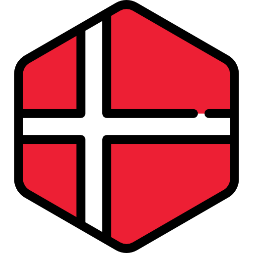 Дания Flags Hexagonal иконка