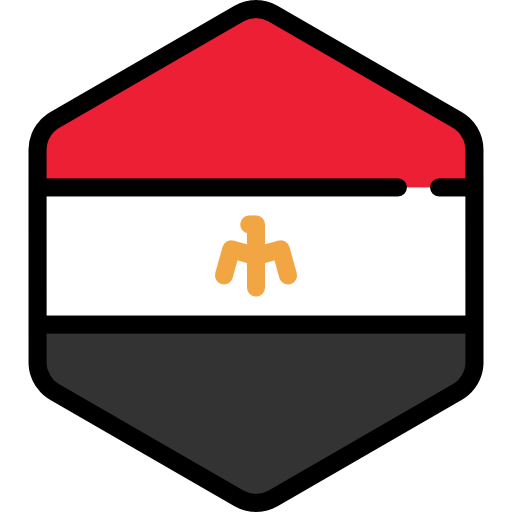 egipto Flags Hexagonal icono