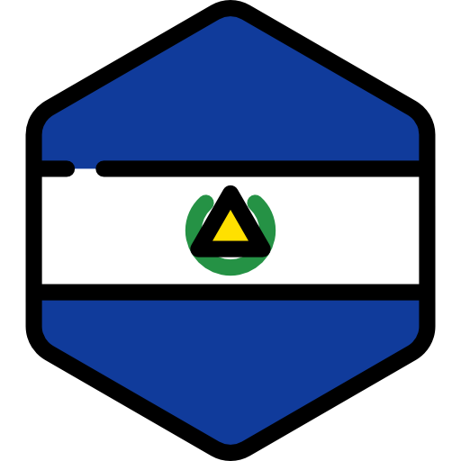 エルサルバドル Flags Hexagonal icon