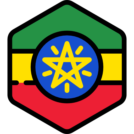 Ethiopia Flags Hexagonal icon