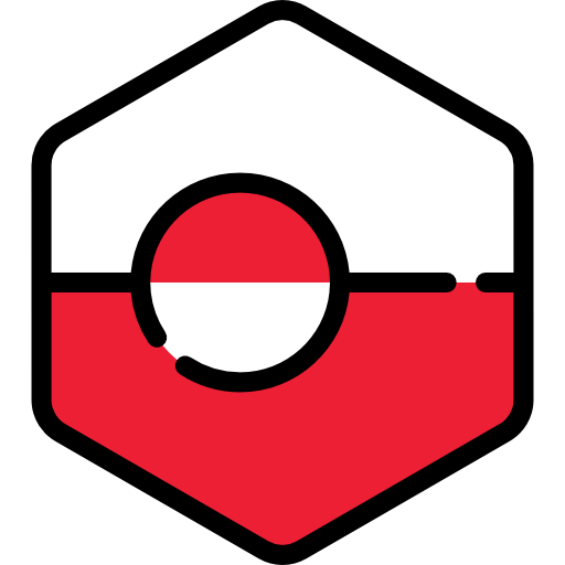 Greenland Flags Hexagonal icon