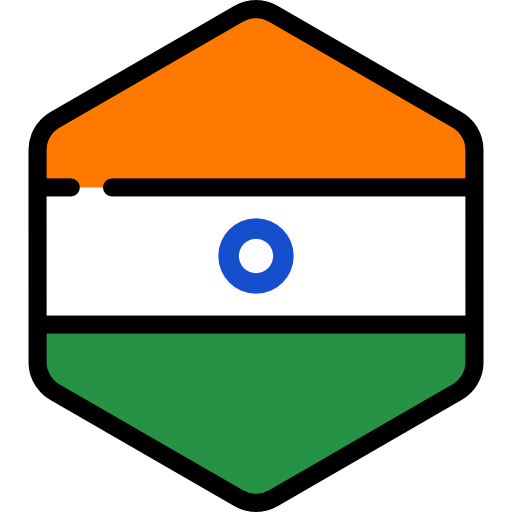 indië Flags Hexagonal icoon