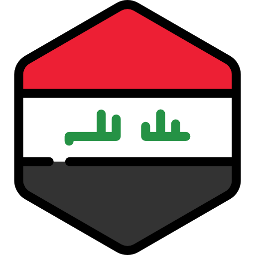 irak Flags Hexagonal icono