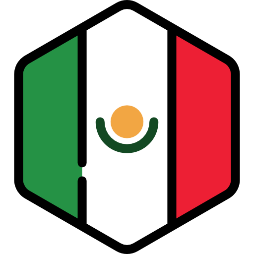 Mexico Flags Hexagonal icon