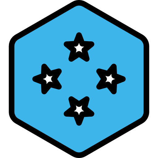 mikronesien Flags Hexagonal icon