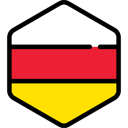 Ossetia Flags Hexagonal icon