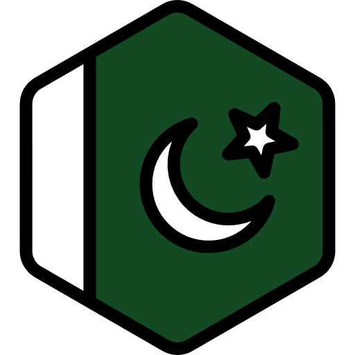Pakistan Flags Hexagonal icon