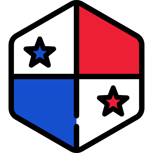 panamá Flags Hexagonal icono