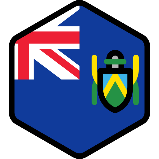 Îles pitcairn Flags Hexagonal Icône