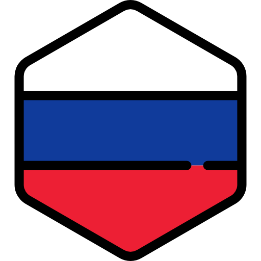 russia Flags Hexagonal icona