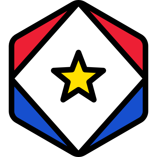 Saba island Flags Hexagonal icon