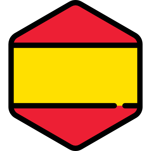 Spain Flags Hexagonal icon