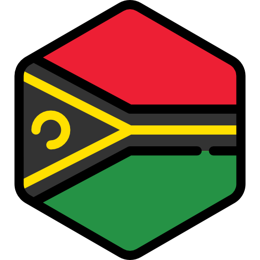 Вануату Flags Hexagonal иконка