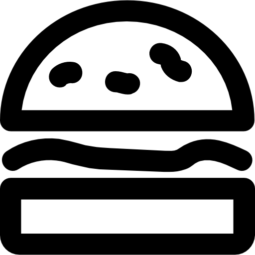 hamburger Vector Market Bold Rounded icon