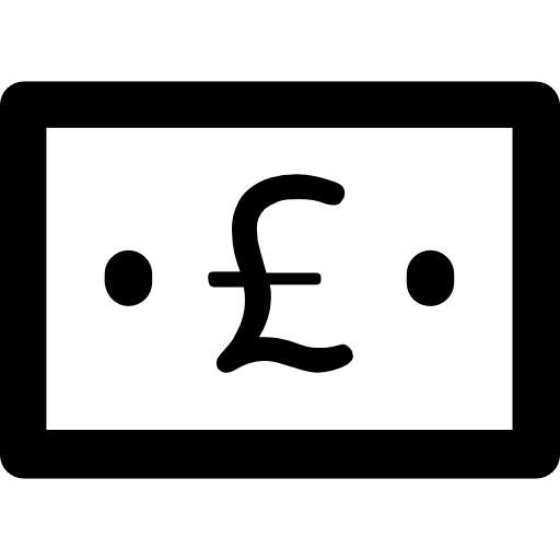 Pound sterling Vector Market Bold Rounded icon