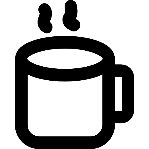 filiżanka kawy Vector Market Bold Rounded ikona