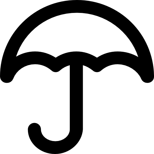 guarda-chuva Vector Market Bold Rounded Ícone