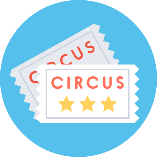fahrkarte Flat Color Circular icon