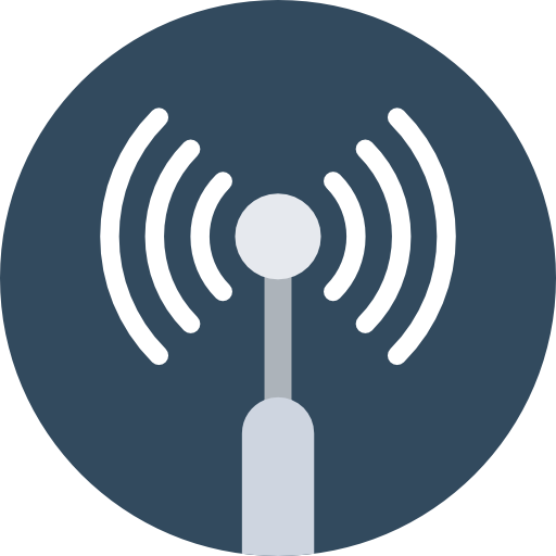 wifi Flat Color Circular icono