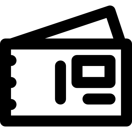 ポストカード Basic Black Outline icon