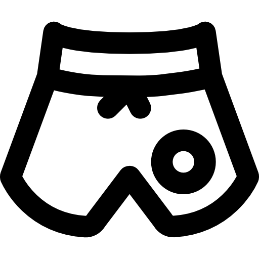 badeanzug Basic Black Outline icon
