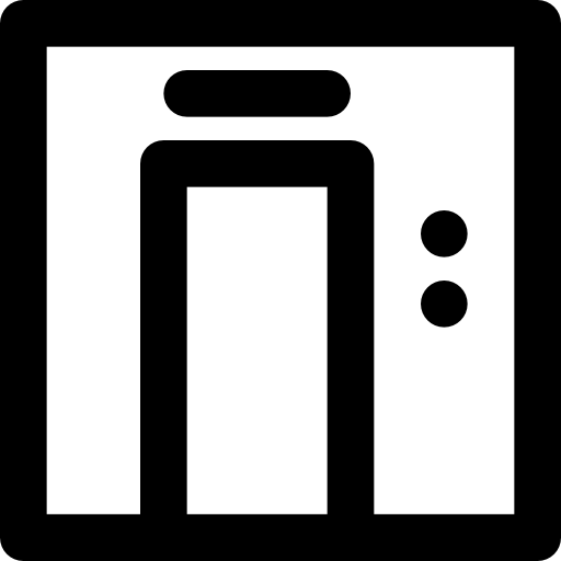 엘리베이터 Basic Black Outline icon