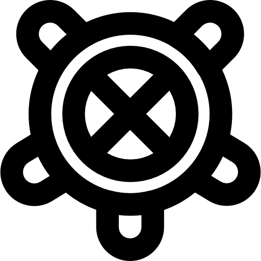 timón Basic Black Outline icono