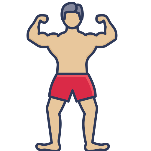 bodybuilder Dinosoft Lineal Color icon